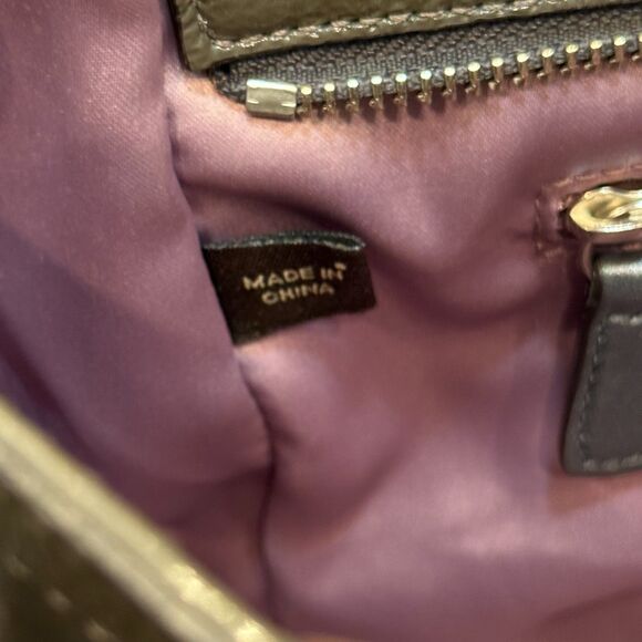 Coach Gallery Stitched Patent East West Bag in Gray - Picture 8 of 10